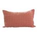 Gouchee Home Layla Quilted Velvet Rectangle Throw Pillow 12 x 20 Set of 2 Pink