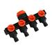 4 Way Garden Hose Splitters Diverter Tap Hose Connector Hose Splitter 4 Way Distributor for Outdoor Sprinkler Drip Irrigation Systems