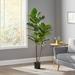 Christopher Knight Home Socorro 4 x 1.5 Artificial Fiddle-Leaf Fig Tree by 5 x 2.5