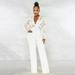 Aayomet Jumpsuit For Women Women Long Sleeve Club Overalls Lace Bodycon Romper Party Jumpsuits White S