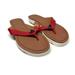 Coach Shoes | Coach Shelly Red Flip Flops Size 6 | Color: Red | Size: 6