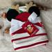 Disney Accessories | Disney Disneyland Mickey Minnie Pluto 1st Christmas Xmas Santa Baby Blanket Hat | Color: Red/White | Size: Osbb
