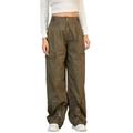 American Eagle Outfitters Pants & Jumpsuits | American Eagle Ae Studio Baggy Y2k Wide Leg Cargo Pants In Olive Green Size S | Color: Green | Size: S