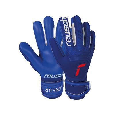 Torwarthandschuhe REUSCH "Attrakt Freegel Silver", Damen, Gr. 8,5, blau, 95% Elastodien, 3% Polyester, 2% Polyamid, mehrfarbig, sportlich, Handschuhe, mit Evolution Negative Cut