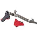 Timney Triggers Glock Alpha Competition Trigger Straight 3lb Pull Gen 3-4 Red Alpha Glock 3-4 - Large-RED