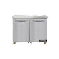 Continental SW36N-U 36" W Undercounter Refrigerator w/ (2) Sections & (2) Doors, 115v, Silver