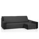 Martina Home Diamond Chaiselongue, gepolstert, 240 cm, Schwarz