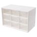 RABBITH 9 Drawer Plastic Storage Cabinet Desktop Makeup Bin Box Jewellery Organizer