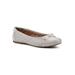 Women's Seaglass Casual Flat by White Mountain in Eggshell Smooth (Size 7 M)