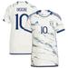 Men's adidas Lorenzo Insigne White Italy National Team 2023 Away Authentic Player Jersey