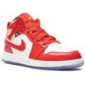 Nike Shoes | Jordan 1 Mid Se Barcelona Sweater (Ps) Sneakers Size 11 | Color: Red/White | Size: 11