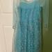 Disney Costumes | Authentic Elsa Dress ( Costume) Bought In Disney World Wore Once Great Condition | Color: Blue | Size: 10/12