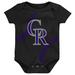 Newborn & Infant Black Colorado Rockies Running Home Bodysuit