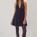 Free People Dresses | Free People Esme Mini Halter Dress Large Noir | Color: Black | Size: L