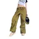 Women Casual Cargo Pants with Elastic Waist Drawstring Loose Pocket Version Drawstring Spring