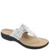 Clarks Laurieann Rae - Womens 7.5 White Sandal Medium