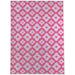 Pink/Purple Rectangle 8' x 10' Kitchen Mat - Foundry Select Charlie-May Medallion Geo Kitchen Mat 96.0 x 120.0 x 0.08 in red/pink/indigo | Wayfair