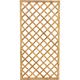 Panneau quadrille' rectangulaire en bois de pin impre'gne' 90x180 cm pour terrasse de jardin