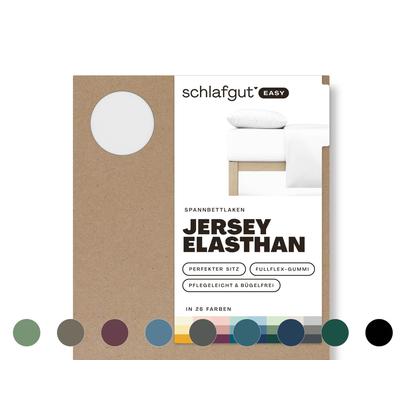 schlafgut »Easy« Jersey-Elasthan Spannbettlaken XL / 269 Red Mid