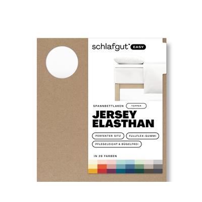 schlafgut »Easy« Jersey-Elasthan Spannbettlaken für Topper XL / 799 Off-Black