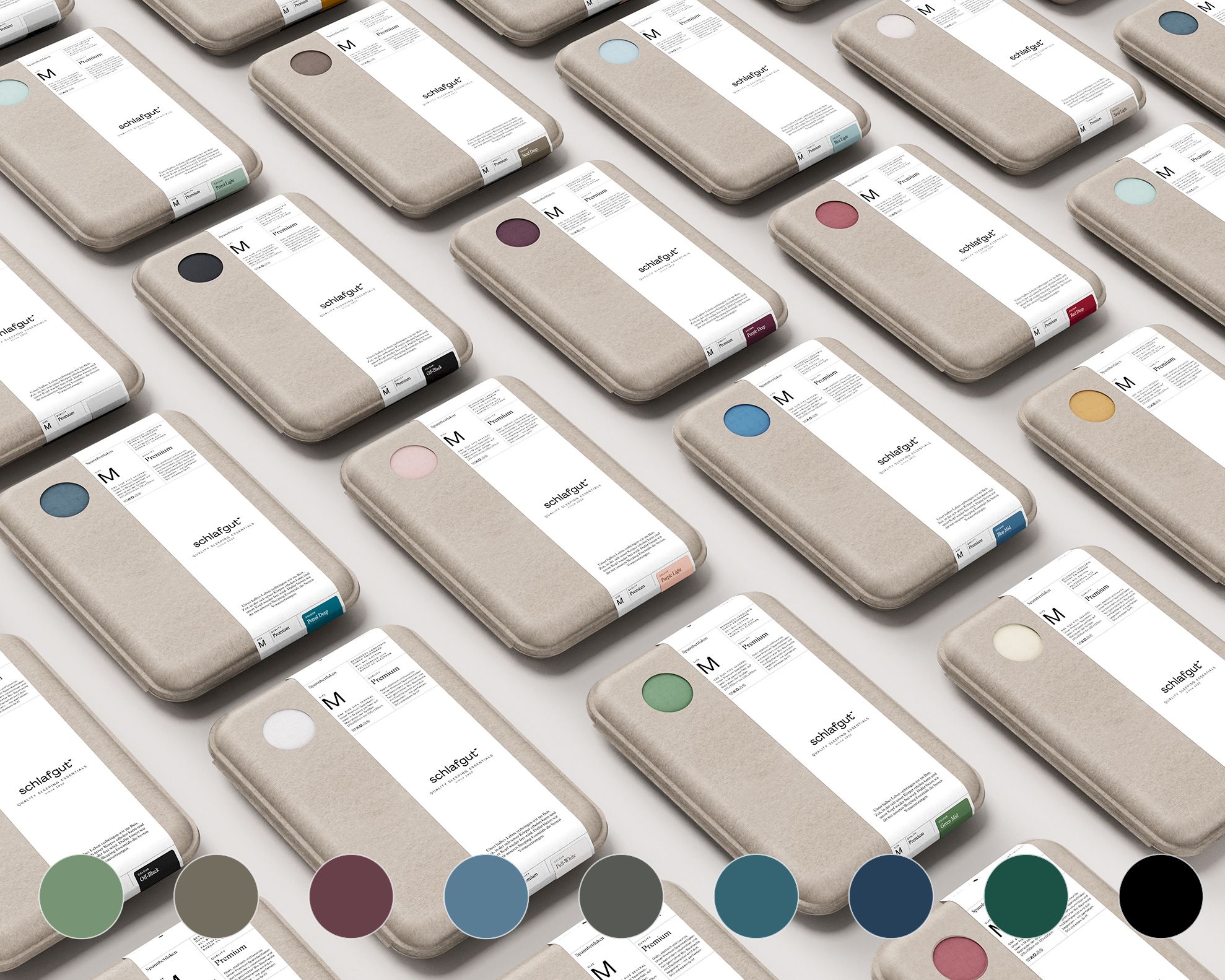 schlafgut »Premium« Bio-Spannbettlaken L / 665 Green Mid Image