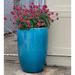 Hokku Designs Melson 2 - Piece Clay Pot Planter Set Ceramic in Blue | 32.5 H x 22 W x 22 D in | Wayfair 4792C685E3844A3AA22BEE1BD371381B
