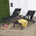 Costway 2PCS Outdoor Patio Lounge Chair Chaise Recliner Aluminum