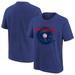 Youth Nike Royal Chicago Cubs Rewind Retro Tri-Blend T-Shirt