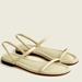 J. Crew Shoes | J Crew Menorca Padded Slingback Sandals In Faded Pistachio Sz 9.5 | Color: Cream/Green | Size: 9.5