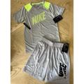 Nike Shirts & Tops | *Nwt* Boys Nike Short Sleeve Tee & Shorts | Color: Gray/Green | Size: Sb