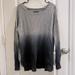 American Eagle Outfitters Sweaters | American Eagle Ombre Wide Neck Asymmetrical Hem Soft Open Knit Sweater | Color: Black/Gray | Size: S