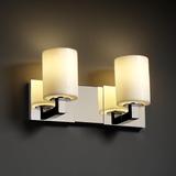 Justice Design Group Candlearia 15 Inch 2 Light Bath Vanity Light - CNDL-8922-10-CREM-DBRZ