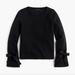 J. Crew Tops | J.Crew Tie Bell Sleeve Sweatshirt Top Style Black Xs | Color: Black | Size: Xs