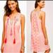 Anthropologie Swim | Anthropologie Desert Rose Swim Beach Peach Embroidered Cover Up Dress Small | Color: Cream/Pink | Size: Xs