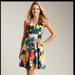 Jessica Simpson Dresses | Jessica Simpson Sleeveless Halter Retro Dress | Color: Blue/Pink | Size: 10