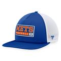 Men's Majestic Royal/White New York Mets Foam Trucker Snapback Hat