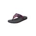 Wide Width Women's The Sylvia Soft Footbed Thong Sandal by Comfortview in Party Multi (Size 7 W)