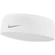 Nike Dri.Fit Swoosh Headband 2.0 Schweißband Running Sport (Weiß - Silber)