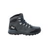 Hikingschuh JACK WOLFSKIN "REFUGIO TEXAPORE MID M", Gr. UK 7 - EU 40,5, Normalschaft, grau (grau, schwarz), Main Material Second Material 100% Polyamide Lining Sole 100% Rubber/ EVA, Schuhe