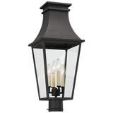 The Great Outdoors Gloucester 4-Light Sand Coal Outdoor Post Mount