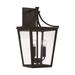 Capital Lighting Fixture Company Adair 19 Inch Tall 3 Light Outdoor Wall Light - 947931BK