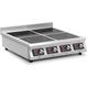 Royal Catering - Cuisinière à induction 4 plaques Minuterie 4 x 3500 w Inox