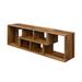 Abstract Living Room Bookcase Double L-Shaped Low Floor TV Stand with Multi Display Storage Shelves&Open Cubes Compartments