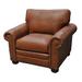 Armchair - Westland and Birch 41" W Top Grain Leather Armchair Leather/Genuine Leather in Brown | 36 H x 41 W x 36 D in | Wayfair Mertice-C