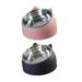 2x Metal Raised Puppy Kitten Cat Dog Bowls Feeding Dish Tilted Elevated Water Food Feeder Non Slip Pet Feeder Pink and Black