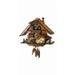 Cuckoo Clock Black Forest house with moving wood chopper and mill wheel