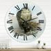 DESIGN ART Designart Vintage Bird Life V Traditional wall clock 36 In. Wide x 36 In. High