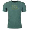 Ortovox - 120 Cool Tec Mountain Logo T-Shirt - Merinoshirt Gr L dark pacific blend