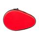 Professional Table Tennis Racket Bag Reusable Hard Gourd Lightweight Wear Resistant Pong Paddle Pocket for Travel Competition Training Red