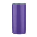 wendunide kitchen gadgets stainless steel insulated slim can cooler for 12oz double-walled vacuum stainless steel can cooler holder purple